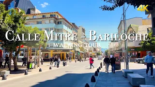 Calle Mitre Walking Tour  Heart of Bariloche to the Monument Square in 4K
