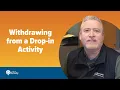 New WebReg - Wit rawing from drop-in activities