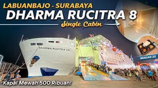 28 JAM Naik KAPAL MEWAH Kelas Single Cabin! DHARMA RUCITRA 8 Labuan Bajo - Surabaya