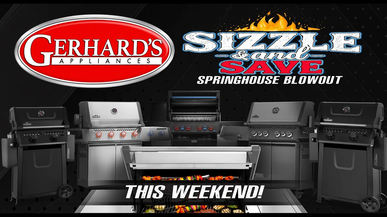Gerhard's Appliances — Gerhard's Appliances — Sizzle & Save Springhouse Blowout (YouTube video ad)