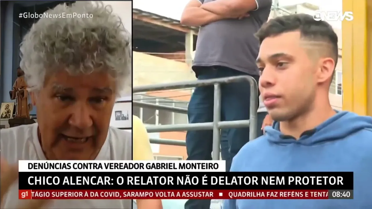 Chico é Relator do Caso Gabriel Monteiro - Entrevista para a GloboNews