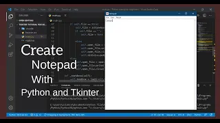 Create a Notepad with Tkinter and Python