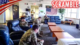 Scramble - US F-15 Eagles Respond to Simulated Russian Threats Over North America