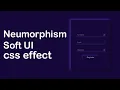 Soft UI Neumorphism Form With CSS Neumorphism CSS Effect Web Cifar 2020