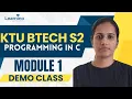 KTU BTECH S2 PROGRAMMING IN C - MODULE 1 History of C
