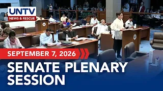 Senate Plenary Session | September 07, 2026