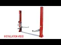 QSD3500S-4000KG 9 000lbs Baseplate Manual Lock Release 2-Post Lift