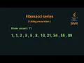 fibonacci series in java using recursion fibonacci sequence in java using recursion malayalam