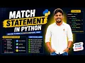 Match Statement in Python Python Tutorial for Beginners