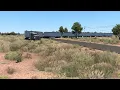 Download Lagu ATS DRIVER TURNS WITH 7 TRAILER ROAD TRAIN(103 METER LONG ) #2