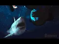 Upside Down Shark Fight 47 Meters Down Uncaged CLIP