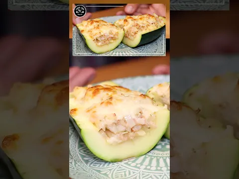 Cena lista en 15 MINUTOS: CALABACIN Relleno FÁCIL y  DELICIOSO!