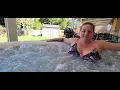 SaluSpa Hollywood AirJet Inflatable Hot Tub Spa with LED Lights 4-6 Review Day 2