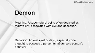 Demon Meaning