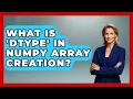What Is dtype In NumPy Array Creation - Python Code School
