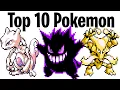 Top 10 sterkste Pokémon in rood, blauw en geel!
