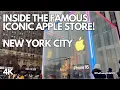 Apple 5th Avenue NYC Inside the Most Iconic Apple Store 4K Black Friday Holiday Rush Full Tour
