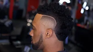 CRAZY FADED MOHAWK TUTORIAL HOW TO MOHAWK FADE CURLY TOP