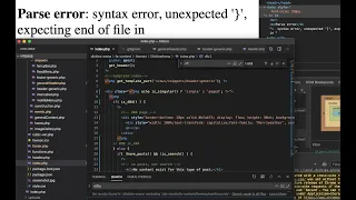 PHP HOW TO FIND Parse error syntax error unexpected end of file in