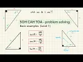 SOH CAH TOA Practice Problems Right Triangle Trigonometry Level 1