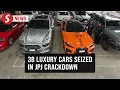 JPJ seizes 38 luxury cars during crackdown on expired road tax and insurance in Butterworth