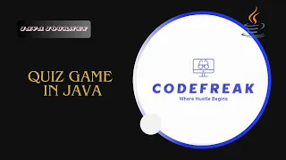 Quiz Game Using Java Java Project for Beginners CodeFreak