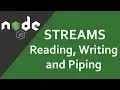 Node Js Tutorial Node js Readable and Writable Streams Node js Stream Handling with Piping