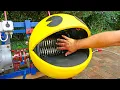 Download Lagu Real Life PACMAN Shredding Machine vs SUPER MARIO! NEVER DO THIS!