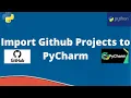 How to import GitHub projects into Pycharm