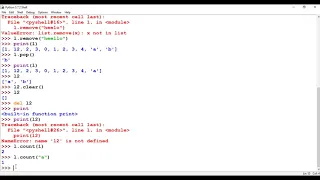 Python Programming - 7 List 2 Tuples
