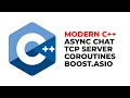 Modern C async chat server using coroutines and boost asio