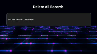 SQL DELETE Statement Explained Delete Records Safely with WHERE Clause Lesson 17