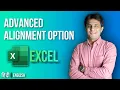4 6 Advanced Alignment Options Excel tutorial for Beginner 2022 Hindi - English by Pavan Lalwani