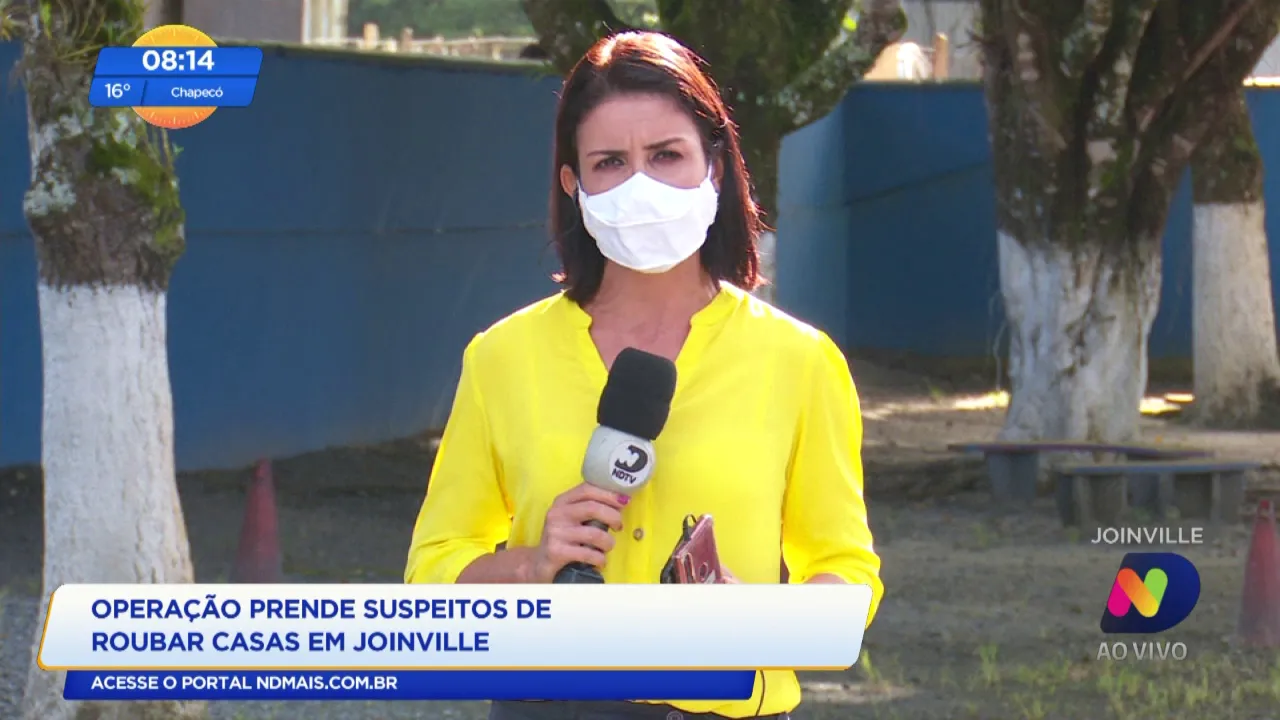 Operação prende suspeitos de roubar casas em Joinville