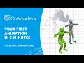 Your first Cascadeur animation in 5 MINUTES 2 bonus animations