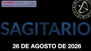 Horóscopo Diario - Sagitario - 26 de Agosto de 2026.