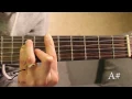 A Sharp Chord (A#) on Guitar (6th Fret)