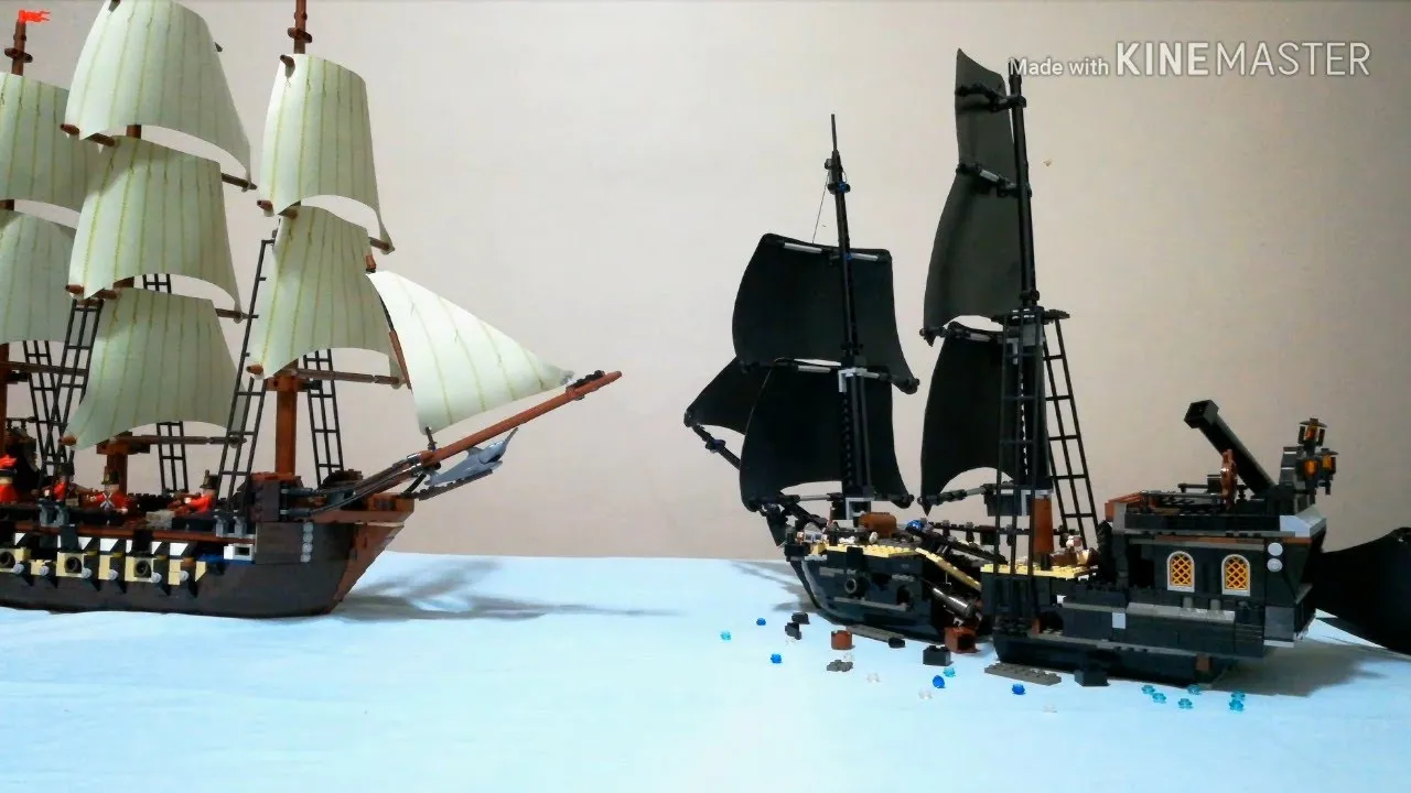Lego Pirates IMPERIAL FLAGSHIP 10210 Stop Motion Build Review. 