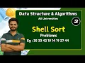 shell sort part 3 Data structures Algorithms All universities