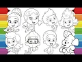 Bubble Guppies Character Coloring Pages Oona Zooli Nonny Molly Goby Gil Deema Puppy