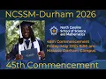 NCSSM-Durham Commencement Ceremony 2026