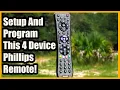 Setup and Program Philips Universal Remote Control to All Your Devices