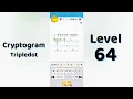 Cryptogram Tripledo Level 64 Solutions Logic Puzzle Game Mini Boss