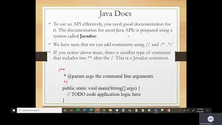 Java I Chapter 4 Class 2 Javadocs and Exceptions