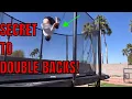 HOW TO DO A DOUBLE BACKFLIP ON A TRAMPOLINE EASY