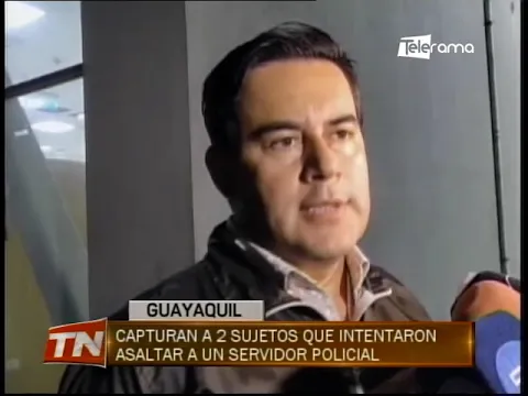 Capturan a 2 sujetos que intentaron asaltar a un servidor policial