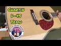 Temu replica review \u0026 demo. Chartin D45 guitar acoustic unboxing