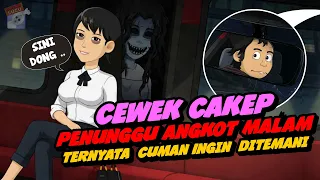 Cewek Cakep Penunggu Angkot #mulkidijono #animation #animasi #hororlucu