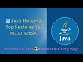Java History Features Explained Java Tutorial for Beginners Core Java Lecture 2
