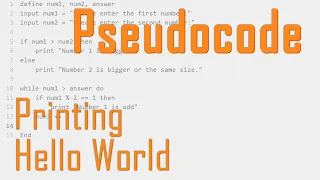 How to Write a Simple Sequence in Pseudocode